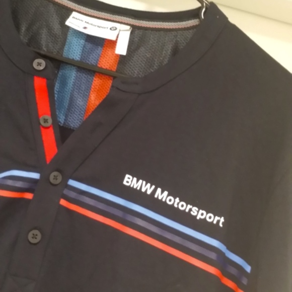 SOLD-BMW MOTORSPORT LS Navy Blu XL Tee - Picture 1 of 6